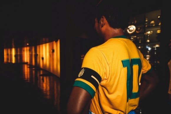 Pelé entrando em jogo